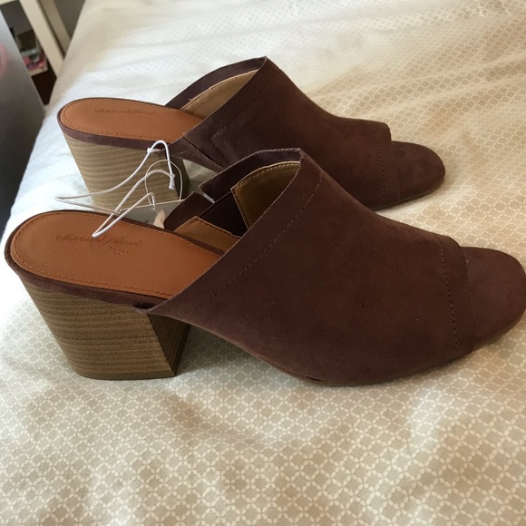 Universal Thread Shoes - Universal Thread Brown Mules